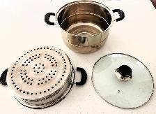 Stainless Steel Pot with Steamer - Photo 3