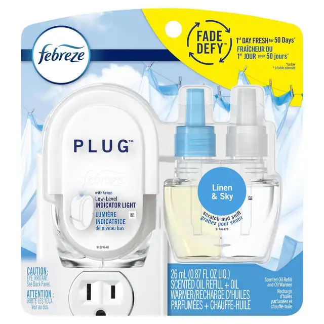 Febreze Odor-Eliminating Fade Defy PLUG Air Freshener