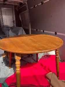 Free delivery used Drop-leaf Dining Table - Photo 7