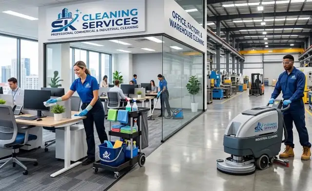 Cleaning Services for Factories, Stores, Office buildings etc