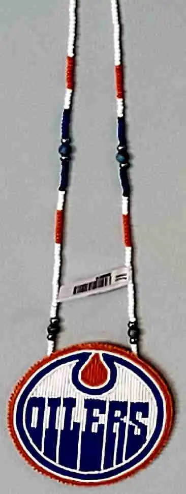 Edmonton Oilers Beaded Medallion (30938616)