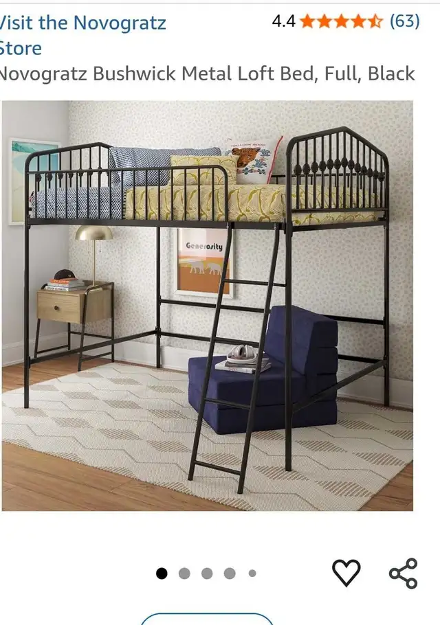 FOR SALE Full size Loft bed - Frame ONLY . PERFECT COND. $300OBO