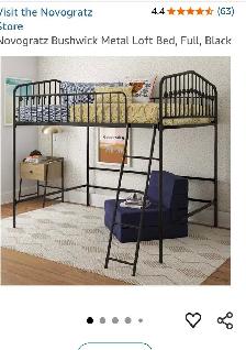 FOR SALE Full size Loft bed - Frame ONLY . PERFECT COND. $300OBO