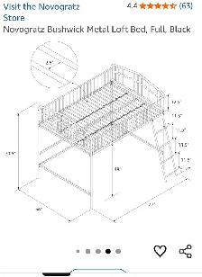 FOR SALE Full size Loft bed - Frame ONLY . PERFECT COND. $300OBO - Photo 4