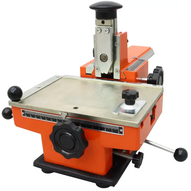 Semi-Automatic Sheet Embosser Metal Plate Stamping Marking211018