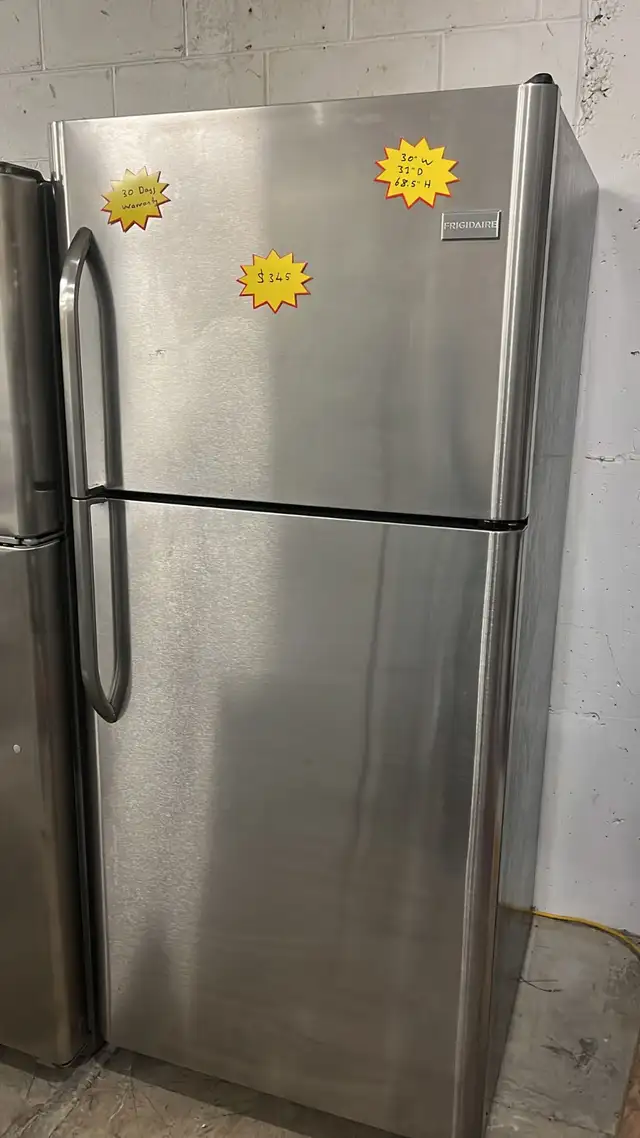 Frigidaire Stainless Stell 30" Refrigerator Fully Tested