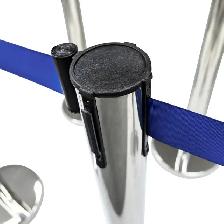 6 Stanchion Silver Posts Queue Pole Retractable Belt 170519 - Photo 4