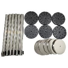 6 Stanchion Silver Posts Queue Pole Retractable Belt 170519 - Photo 8