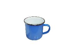 10Pc 12oz Fine Enamel Cup Silver Lip Mug Heat Press 000995 - Photo 8