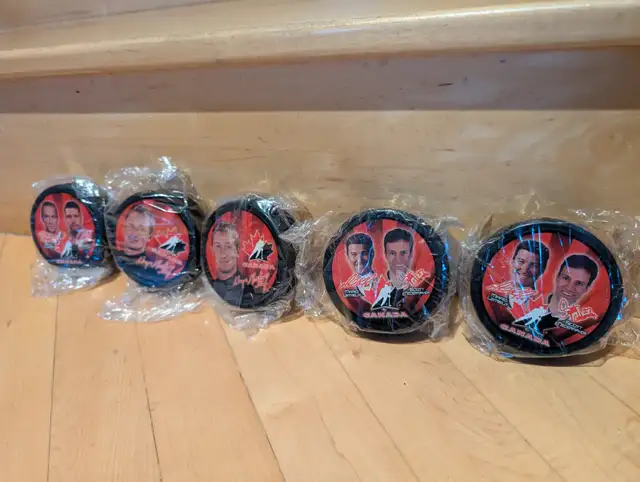 5 – Piece McDonald’s 2002 Sealed Team Canada Pucks