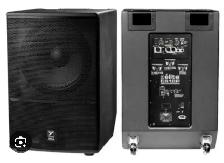 PAIR Yorkville 1600 Watt 3200 peak Powered Subwoofer 18'