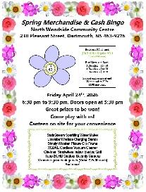 Spring Merchandise and Cash Bingo