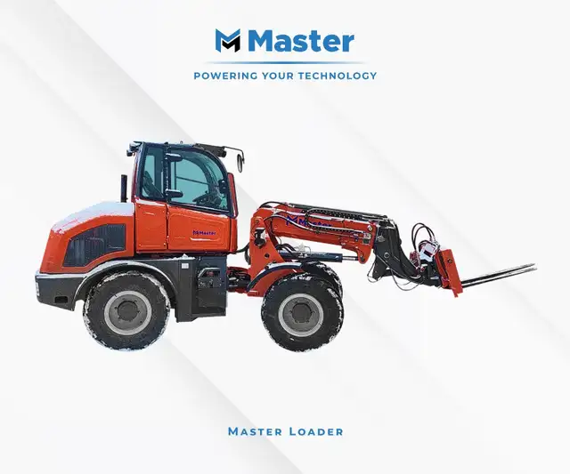 Master Loader with Articulating Boom and Attachments