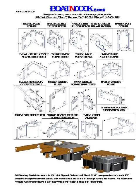 Floating dock hardware & dock plans-Pay CASH -WE EAT the HSTDoc - Photo 2
