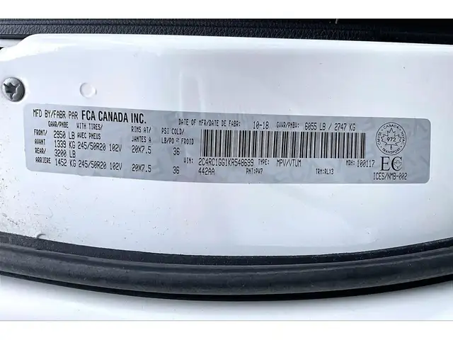 2019 Chrysler Pacifica Limited S App 8Seat | Theatre Group | AS - Photo 34