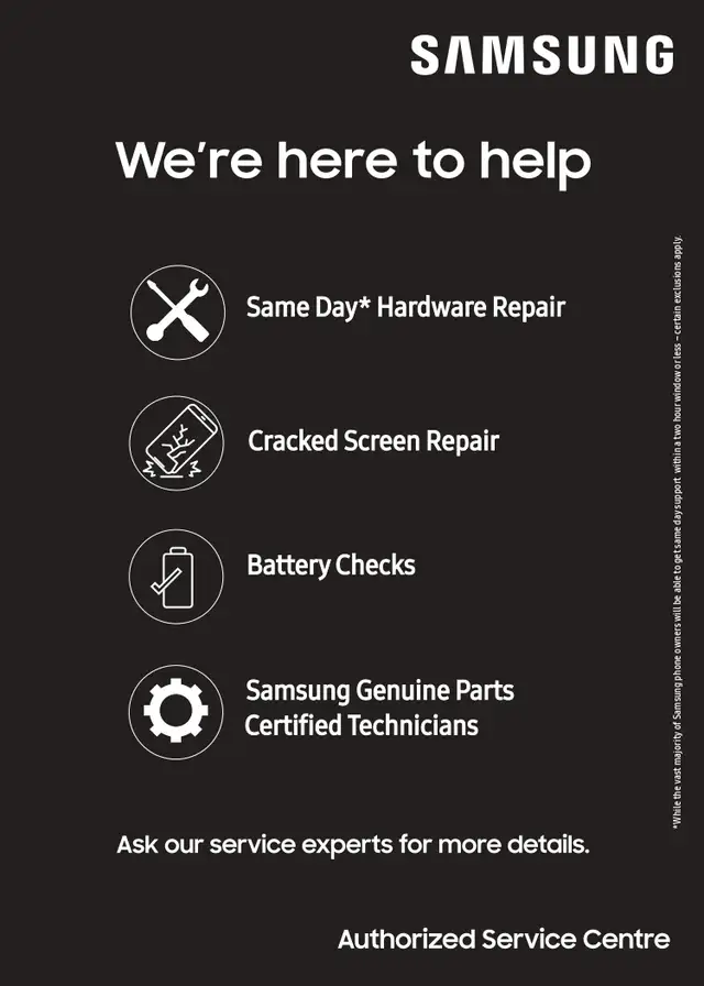 SAMSUNG AUTHORISED REPAIR