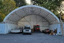 Heavy Duty Double Truss Storage Shelter – 30×60 ft