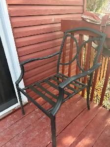 chaises extérieur sans coussins