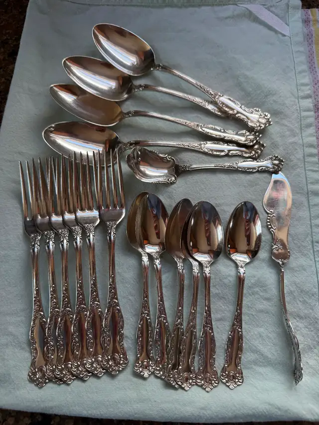 Oxford silver plate 1901 antique Wm. rogers & Son AA flatware