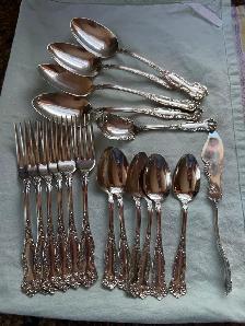 Oxford silver plate 1901 antique Wm. rogers & Son AA flatware