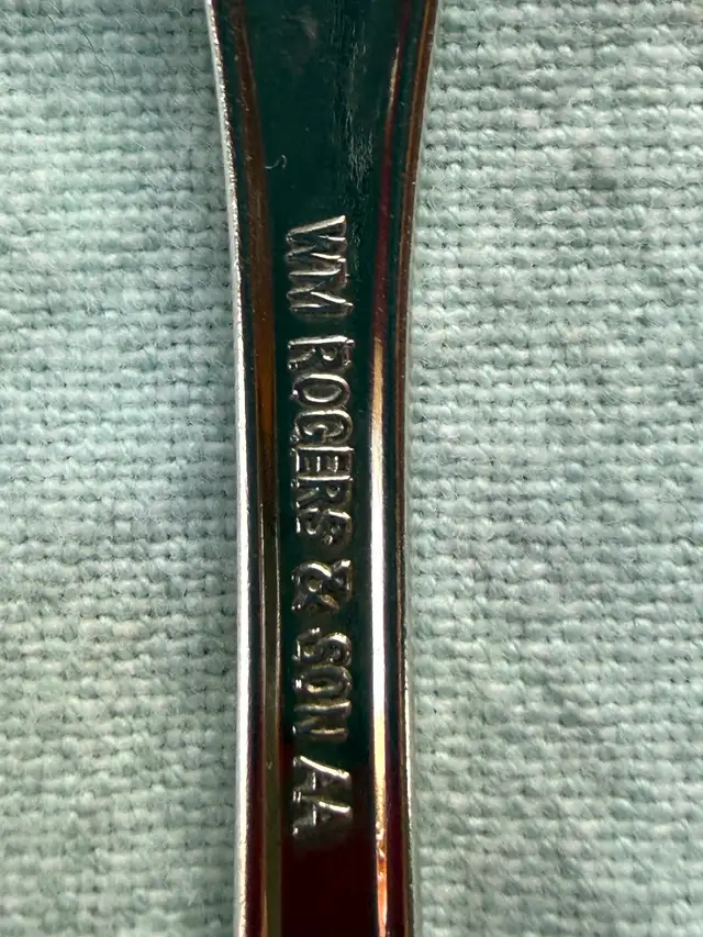 Oxford silver plate 1901 antique Wm. rogers & Son AA flatware - Photo 10