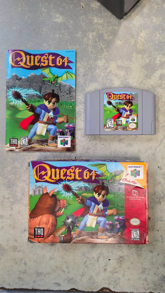 Quest 64 in Box with Manual