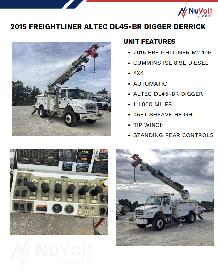 2015 Freightliner M2-106 Altec DL45-BR Digger Derrick