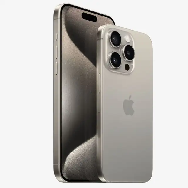 USED IPHONE 15 PRO WHITE TITANIUM (128 GB) 780-456-6675