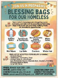LF Blessing bag donations for homeless