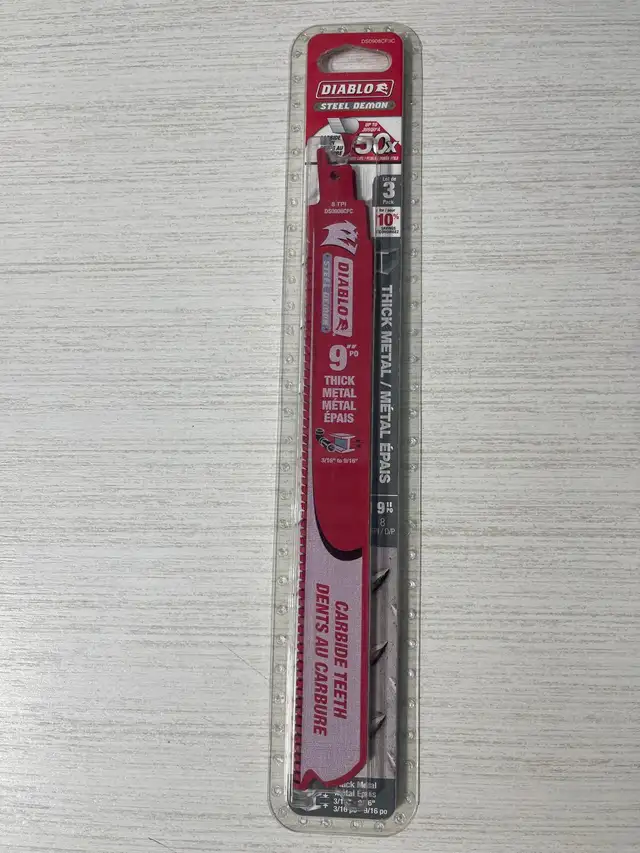 Diablo Steel Demon 9-inch 8 TPI Carbide Tipped Saw Blade for Thi