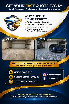 Premium Epoxy Flooring - GTHA | Garage, Basement & Commercial