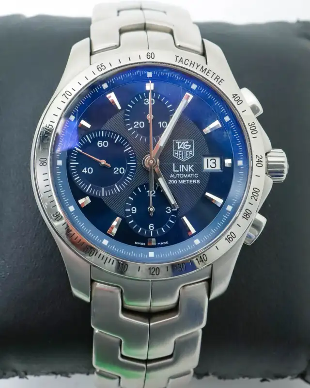 Tag Heuer Calibre 16 Link Chronograph Blue Dial