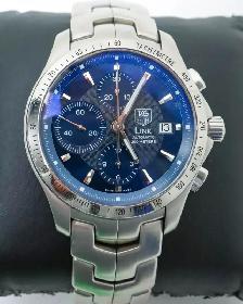 Tag Heuer Calibre 16 Link Chronograph Blue Dial