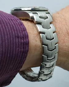 Tag Heuer Calibre 16 Link Chronograph Blue Dial - Photo 8