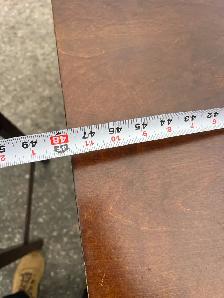 Free delivery used Dark Wood Dining Table Set with 4 Chairs - Photo 6