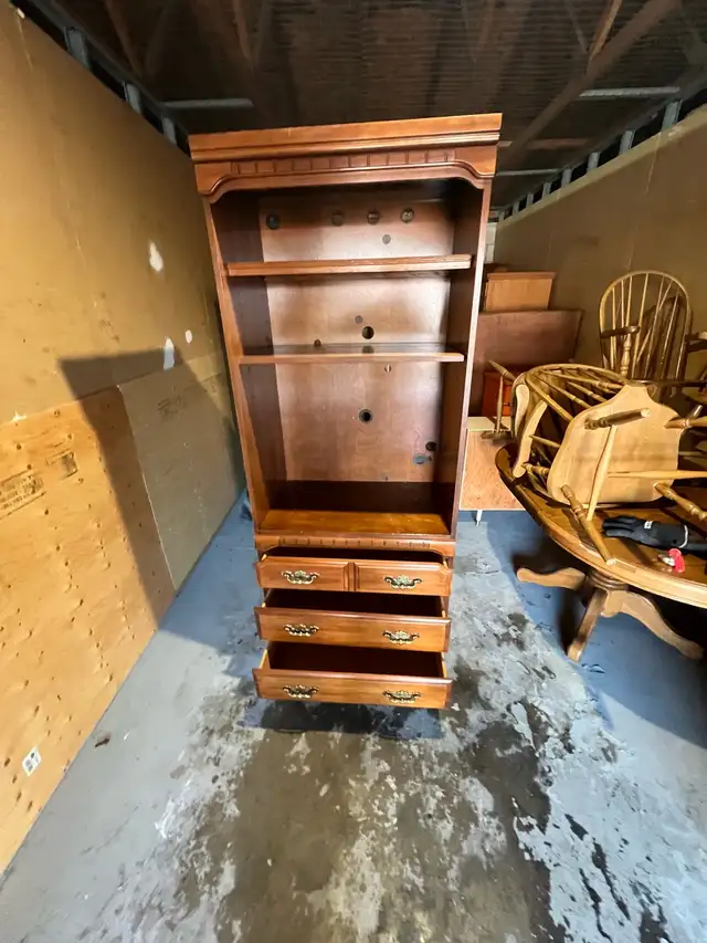 Free delivery used Kroecheler Wooden Bookcase with Drawers - Photo 7