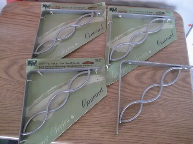 4 Knape & Vogt Concord Style Shelf Brackets, 200C SN8