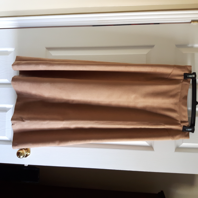 JUPE LONGUE NEUVE VELOUR BEIGE GR12FEM TAILLE 29 AJUSTABLE$15.00 - Photo 3