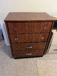 Free delivery used Wooden 4-Drawer Dresser