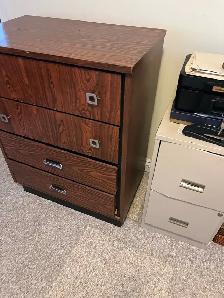 Free delivery used Wooden 4-Drawer Dresser - Photo 4