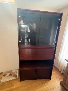 Free delivery used Dark Wood  Hutch - Photo 3