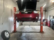 Fully operational to post 10,000 pound vehicle lift