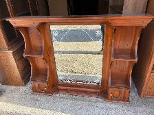 Free delivery used Wooden Hallway Mirror - Photo 2