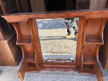 Free delivery used Wooden Hallway Mirror - Photo 3