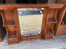 Free delivery used Wooden Hallway Mirror - Photo 4