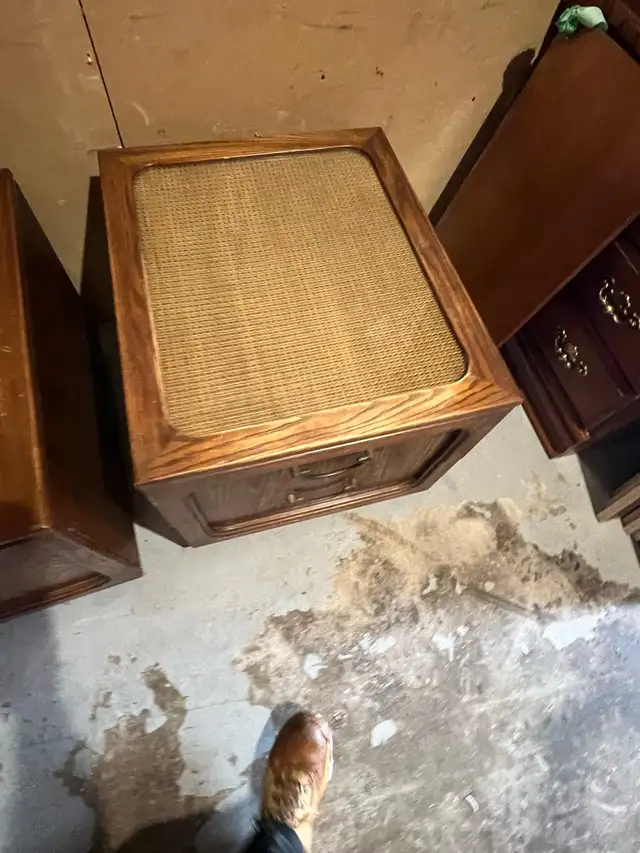 Free delivery used Vintage Wooden Side Tables - Set of 2 - Photo 4