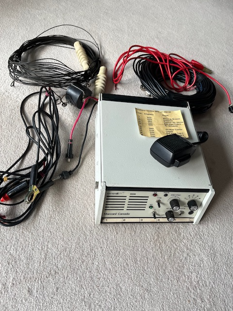 Chasseurs - régions éloignées - radio émetteur-récepteur Marconi