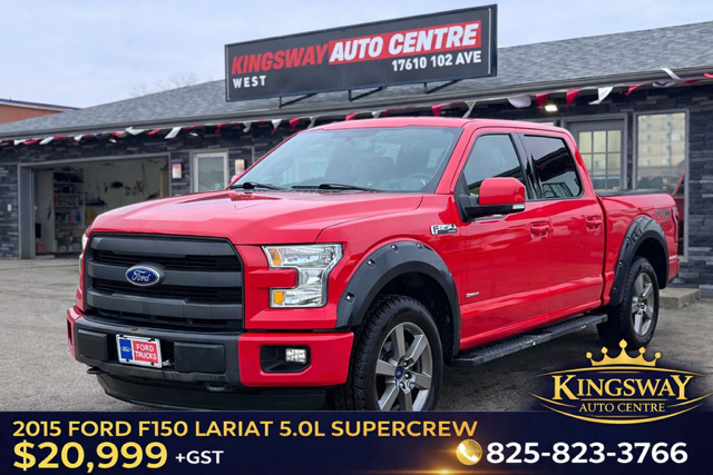 2015 FORD F-150 LARIAT – 5.0L V8 – 4X4 – SUPERCREW/ACCIDENT FREE