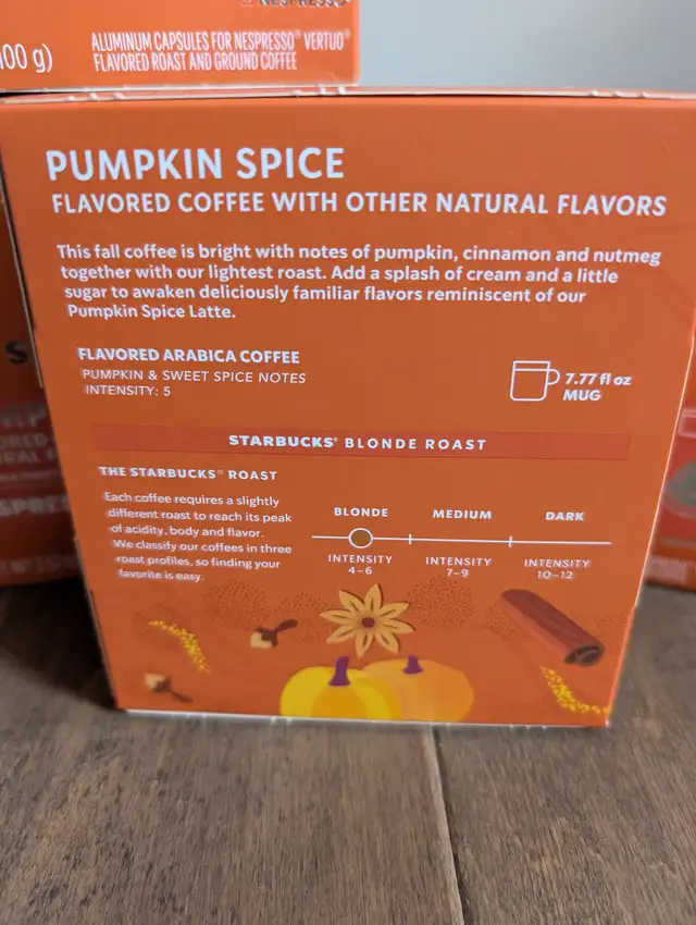 Brand New Nespresso Starbucks Pumpkin Spice For Sale - Photo 4