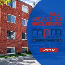 All inclusive 2 bedroom with balcony and on site laundry @ 121 A